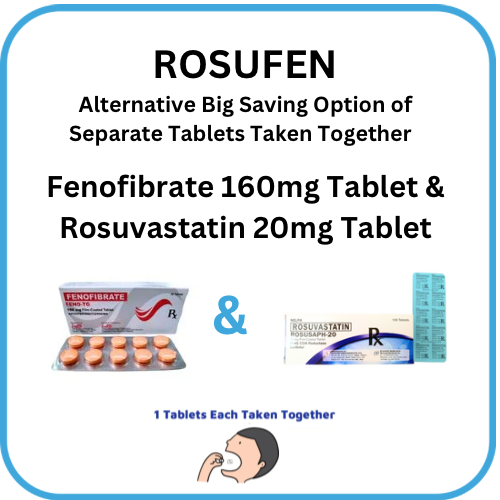 ROSUFEN  Fenofibrate + Rosuvastatin 160mg/20mg Tablet x 1