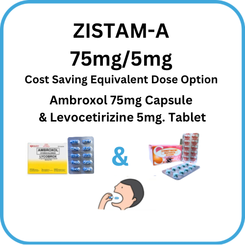 Zistam-A (Ambroxol + Levocetirizine) 75mg/5mg Capsule x 1