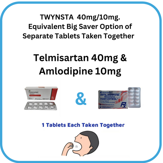 Twynsta (Telmisartan + Amlodipine) 40mg./10mg. Tablet x 1