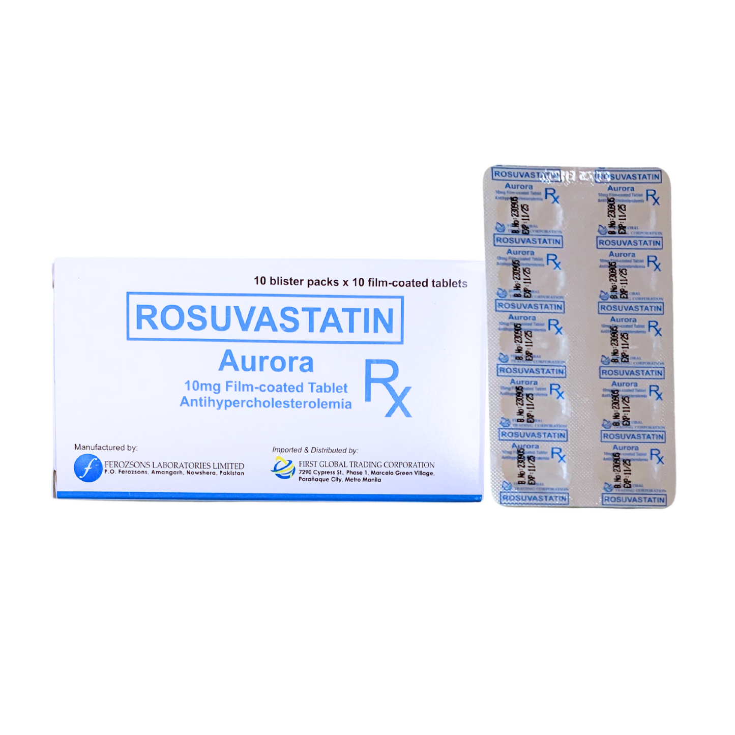 ROSWIN  Rosuvastatin 10mg Tablet x 1