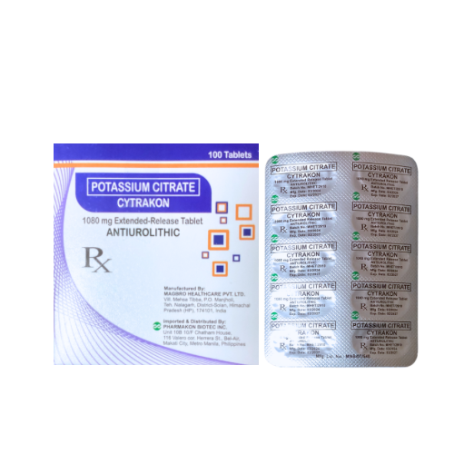 Potassium Citrate 1,080mg (10Meq) Tablet x 1