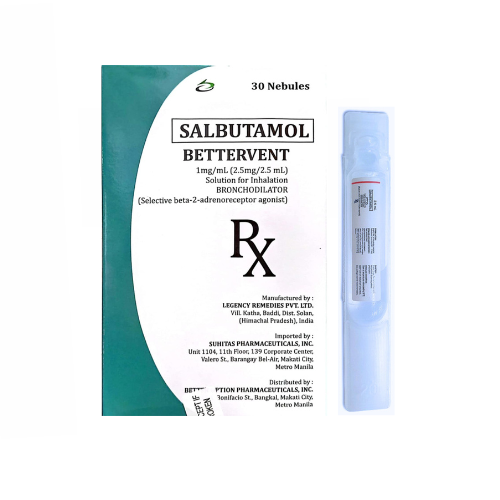 Salbutamol 1mg/ml. 2.5ml Nebule  x 1