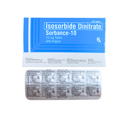 Isosorbide Dinitrate 10 mg Tablet