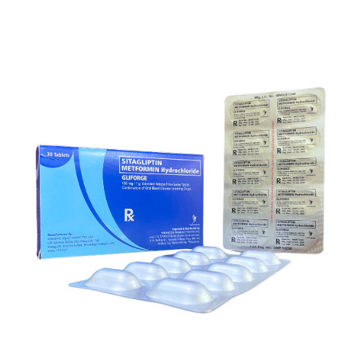 Sitagliptin + Metformin 100mg/1000mg. Tablet x 1s
