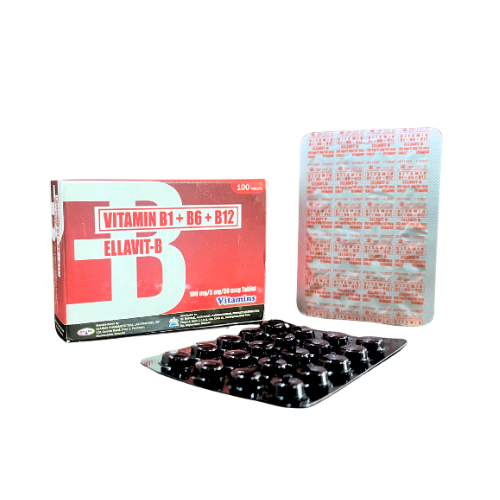 Vitamin B Complex B1+B6+B12 100mg/5mg/50mcg Tablet x 1