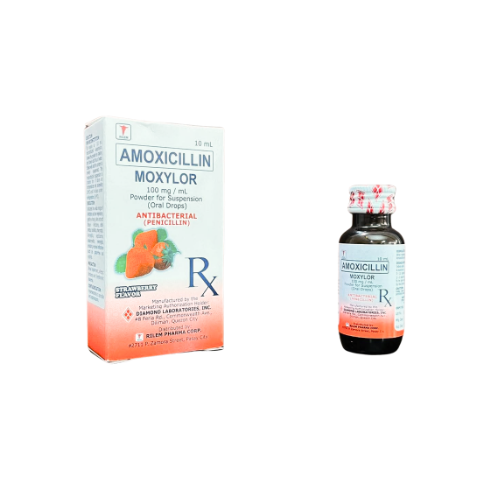 Amoxicillin 100 mg/mL, 10 mL Drops