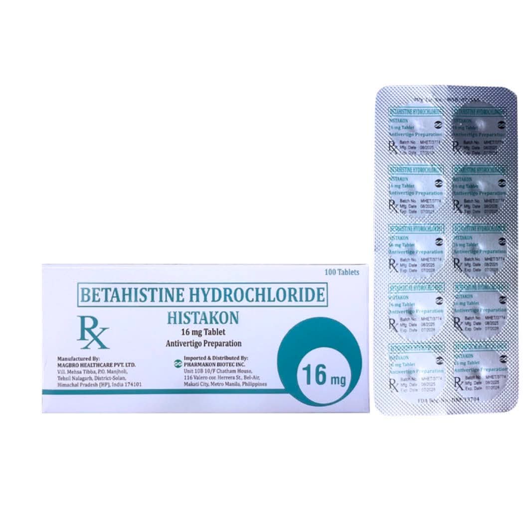 OVERT Betahistine 16mg Tablet x 1