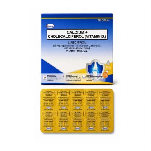 CHOLECALCIFEROL (Vitamin D3) 1000 IU Film Coated Tablet x1