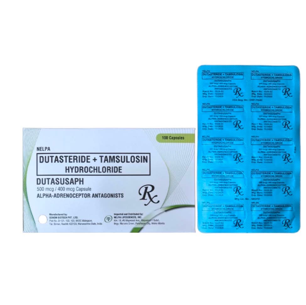 Dutasteride+Tamsulosin 500mcg/400mcg. Tablet x 1