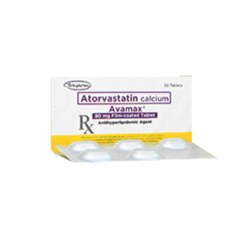 AVAMAX (Atorvastatin) 80mg.Tablet x 1