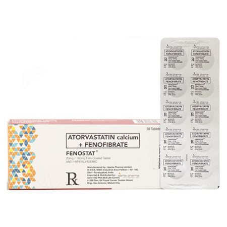 FENOSTAT Fenofibrate + Atorvastatin 160mg/20mg Tablet x 1