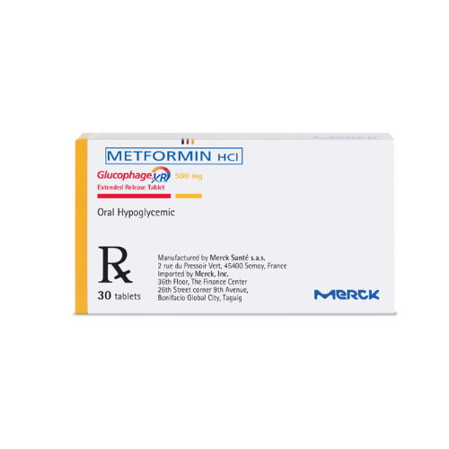 GLUCOPHAGE Metformin 500mg Tablet x 1