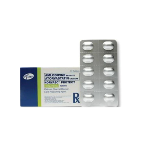 Norvasc Protect/Caduet (Amlodipine+Atorvastatin) 5mg./20mg. Tablet x1