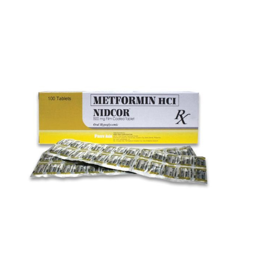 NIDCOR  Metformin 500mg Tablet x 1