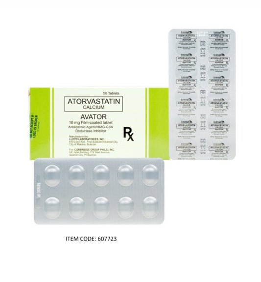 AVATOR (Atorvastatin) 10mg.Tablet x 1