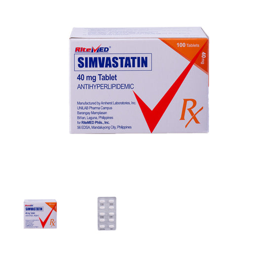 RITEMED Simvastatin 40mg Tablet x 1