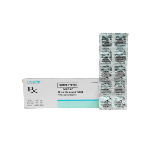 FORCAD Simvastatin 10Mg Tablet x 1 – XalMeds