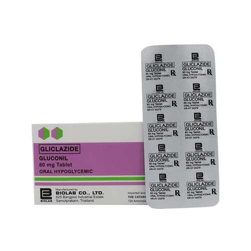 GLUCONIL Gliclazide 80mg Tablet x 1