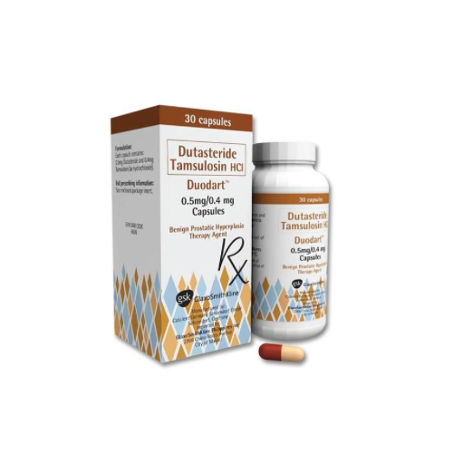 DUODART Dutasteride+Tamsulosin 500mcg/400mcg. Tablet