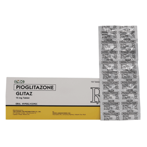 GLITAZ ( Pioglitazone ) 15mg Tablet x 1