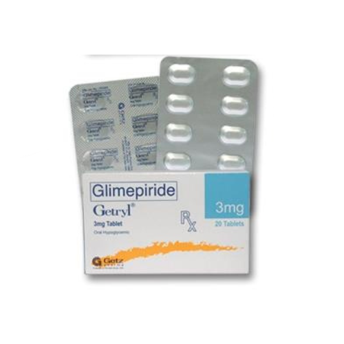 GETRYL Glimeperide 3mg Tablet x 1