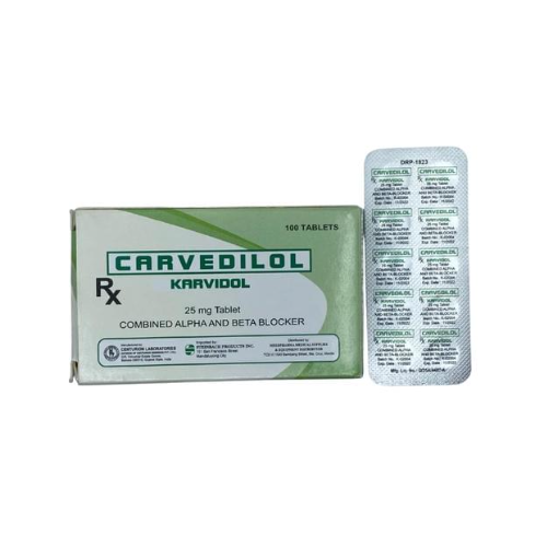 Carvedilol 25mg Tablet x 1 - XalMeds