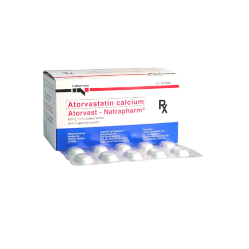 ATORVAST NATRAPHARM (Atorvastatin) 80mg.Tablet x 1