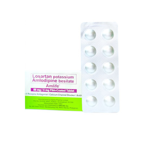 Amlife (Losartan + Amlodipine) 50mg/5mg Tablet x 1