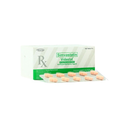 VIDASTAT Simvastatin 20mg Tablet x 1