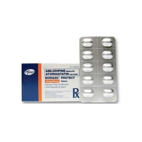 Norvasc Protect/Caduet (Amlodipine+Atorvastatin) 10mg./20mg. Tablet x1