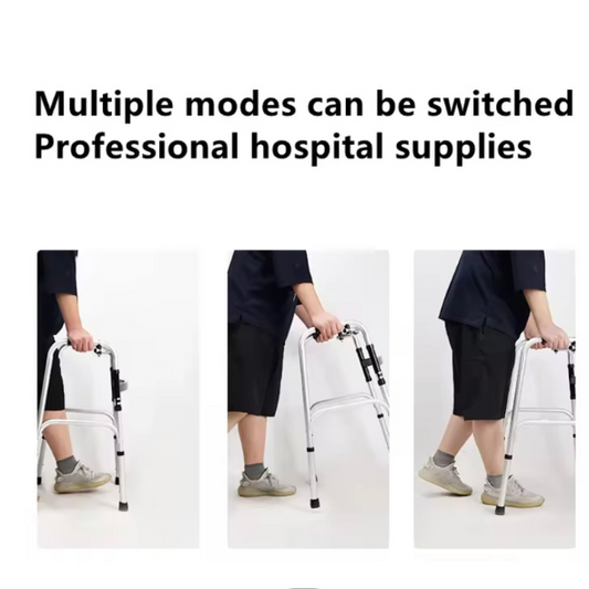 Adult Multifunctional Walking Aid/Walker Foldable Stainless Steel No Wheels x 1 (Metro Cebu Orders Only)