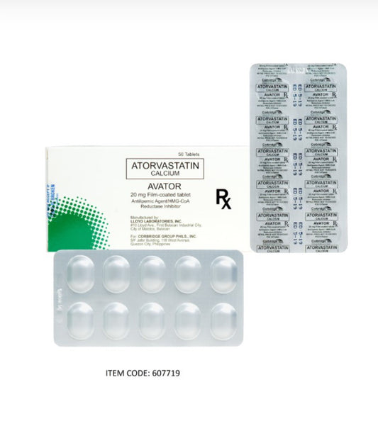 AVATOR (Atorvastatin) 20mg.Tablet x 1