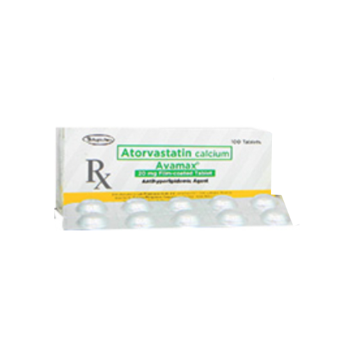 AVAMAX (Atorvastatin) 20mg.Tablet x 1