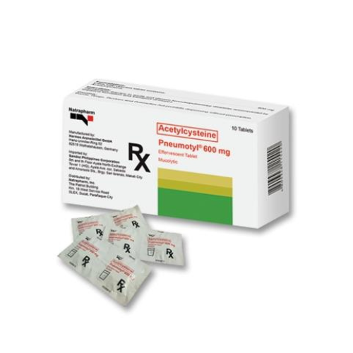 PNEUMOTYL ( Acetylcysteine ) 600mg Effervescent Tablet x 1
