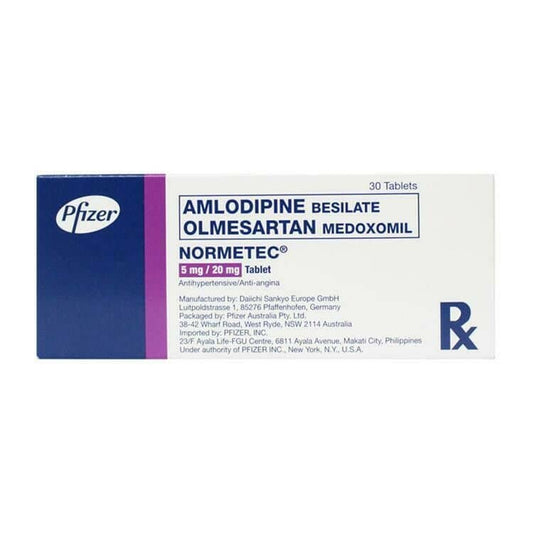 Normetec (Olmesartan + Amlodipine) 20mg./5mg. Tablet x 1